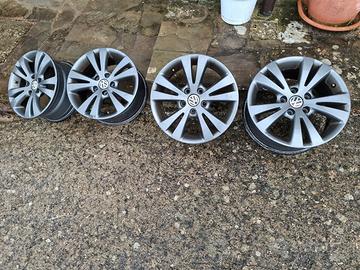 set di 4 cerchi in lega originali VW 16"