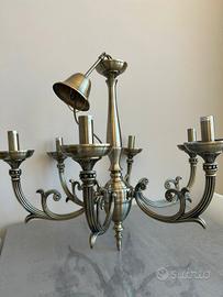 lampadario vintage in ferro 