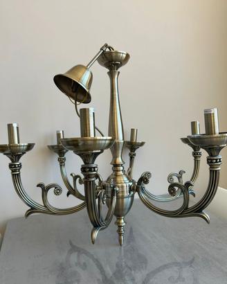 lampadario vintage in ferro 