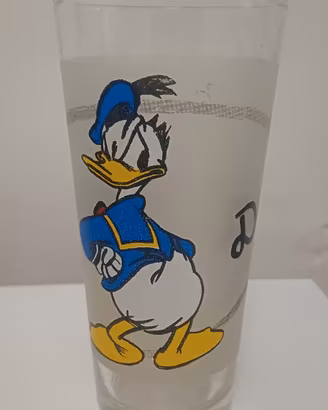 bicchiere da collezione Donald Duck
