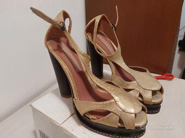 Scarpe Donna Blueprint tg.35 Oro Laminato