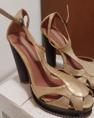 Scarpe Donna Blueprint tg.35 Oro Laminato
