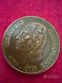Medaglia Benito Mussolini 1883-1945 ,ventennale