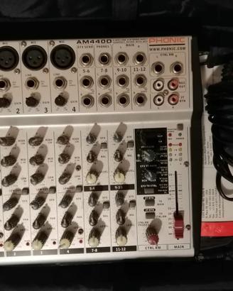 Mixer Phonic AM 440D e 2 Casse Proel Next 8FBA