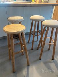 Sgabelli dinleg i massello 70 cm