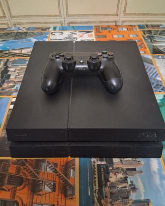 Ps4 con joystick originale e giochi ps4 e ps5