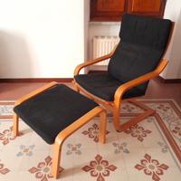 Poltrona e Poggiapiedi di IKEA POANG