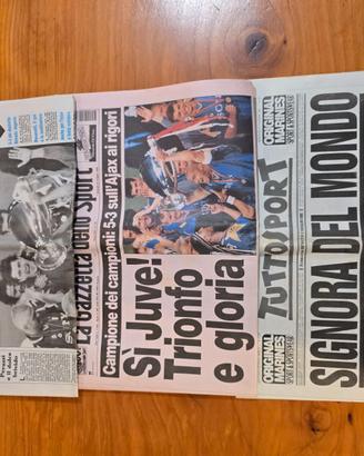 Giornali vittorie Juventus