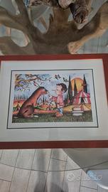 Quadro Pinocchio  con autografo orig.Don Backy