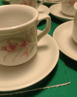 6 TAZZINE CAFFÈ PORCELLANA TOGNANA 