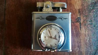 accendino con orologio Longines anni '70