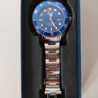 Orologio Lige blu cinturino acciaio uomo