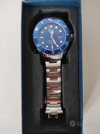 Orologio Lige blu cinturino acciaio uomo