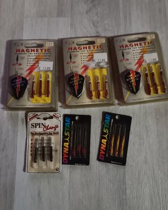 Lotto 6x Astine Freccette Vintage Magnetiche 