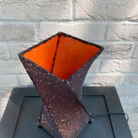 Lampada da tavolo in tessuto stile etnico