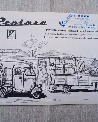 Brochure Ape Pentarò Piaggio
