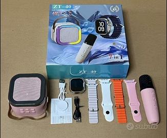 Orologio smartwatch + Cassa bluetooth e microfono 