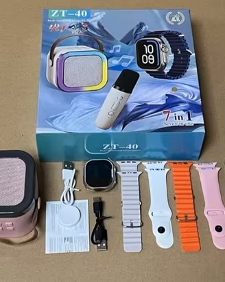 Orologio smartwatch + Cassa bluetooth e microfono 