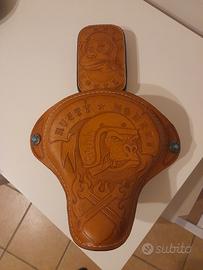sella chopper/custom in cuoio fatta a mano 