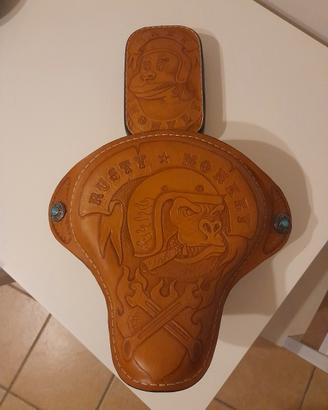 sella chopper/custom in cuoio fatta a mano 