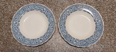COPPIA PIATTI CERAMICA LAVENO ITALY “SINCE 1856” 