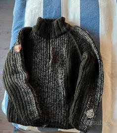 3 cardigan in lana con cerniera