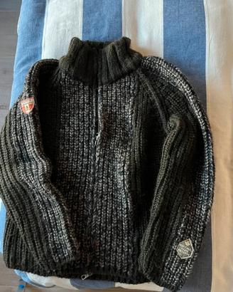 3 cardigan in lana con cerniera