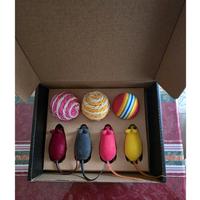 Box Gioco 7 Pezzi per Gatto (Palline & Topolini)