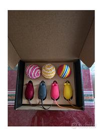 Box Gioco 7 Pezzi per Gatto (Palline & Topolini)