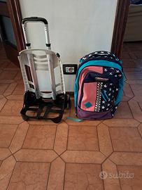 Zaino Scuola Seven con Carrello Trolley Staccabile