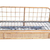 Divano letto in rattan
