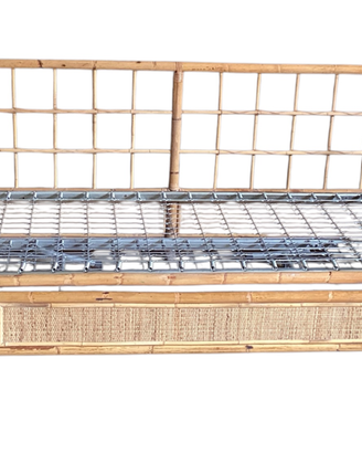 Divano letto in rattan