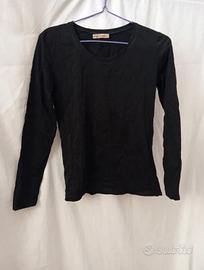 Maglia a maniche lunghe nera