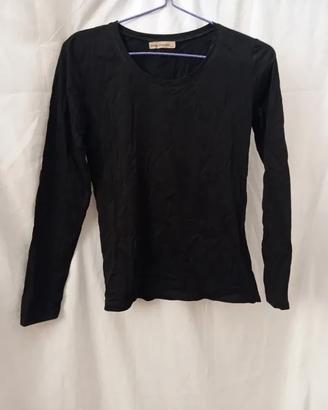 Maglia a maniche lunghe nera
