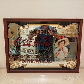 Quadro specchio coca cola Originale 75 cm x 55 cm
