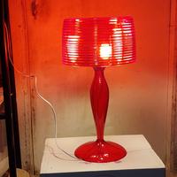 Lampada vintage appoggio FAAI rossa