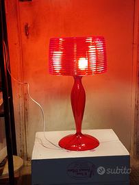 Lampada vintage appoggio FAAI rossa