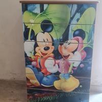 cassettiera topolino 