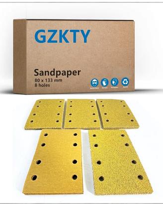 set carta vetrata 80x133 grana 40 60 80