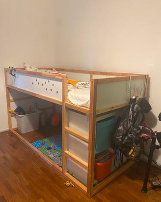 Letto a soppalco IKEA KURA con materasso -