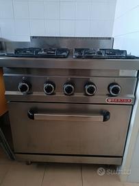 Cucina e forno a gas cn cappa a motore