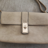 Pochette beige ecopelle