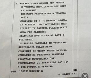 Frigorifero murale da negozio