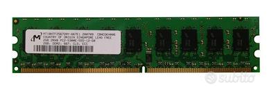 2GB DDR2 667MHz PC2-5300 ECC per SERVER