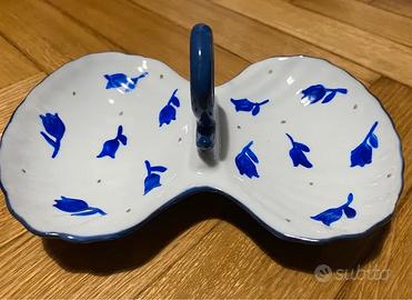 Ciotola doppia in porcellana