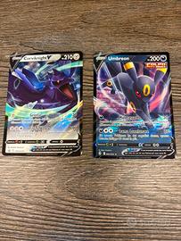 LOTTO 5 CARTE POKEMON V RARE ORIGINALI