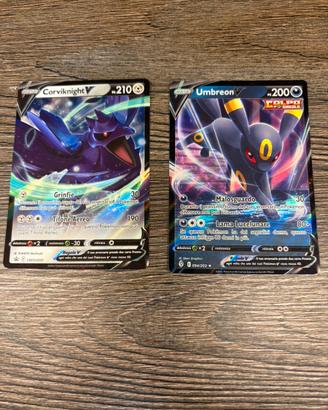 LOTTO 5 CARTE POKEMON V RARE ORIGINALI