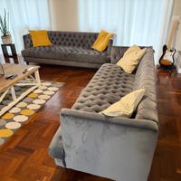 Divani capitonnè alcantara