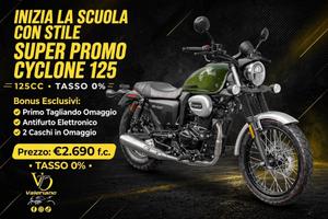 Cyclone RA2 125 nuovi da VALERIANOMOTO