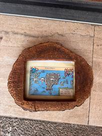 Quadro / Mappa Antica Gallipoli su Cornice